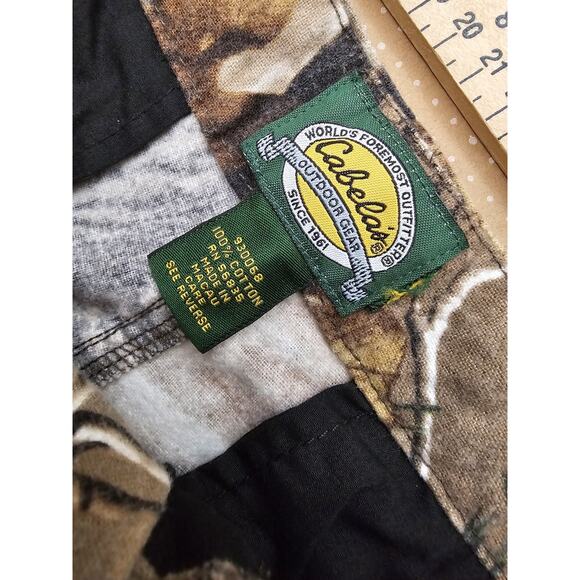 Cabela's RealTree Camo Camouflage Cargo Pants Men’s 32x31 Tie Ankle Hunting - Picture 10 of 10